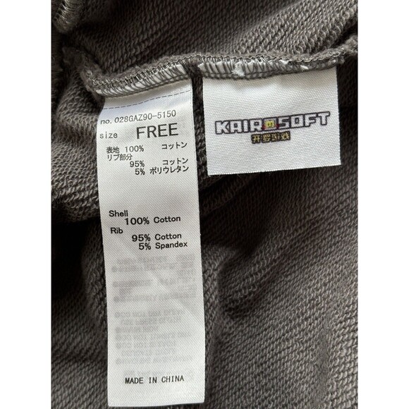 Moussy Sweatshirt Womens Free One Size Japanese Design Pixel Video Game Gray - Picture 7 of 9